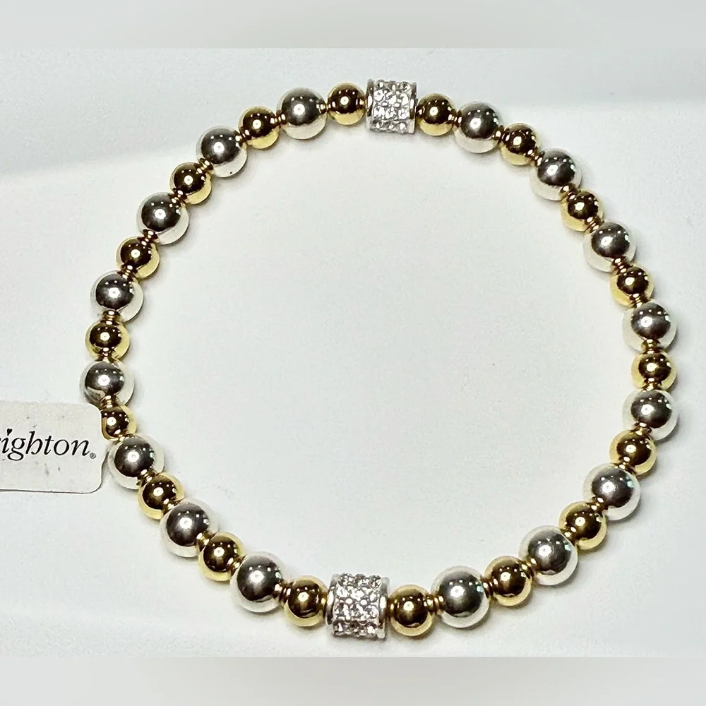 Brighton Meridian Petite
Silver Gold Stretch Bracelet - Picture 3 of 4